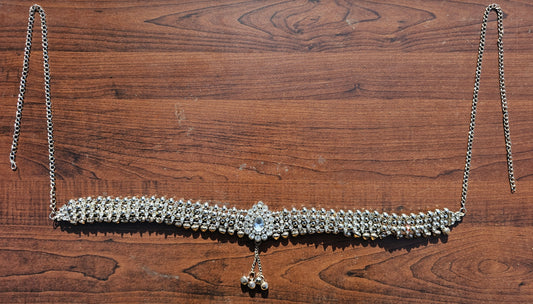 Silver Crystal Kamarbandh