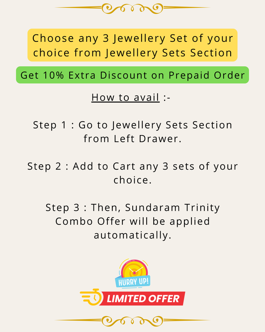 Sundaram Trinity Sets Combo (FLAT 10% OFF on Prepaid Order)