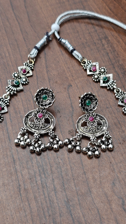 Peacock Premium Oxidized Set