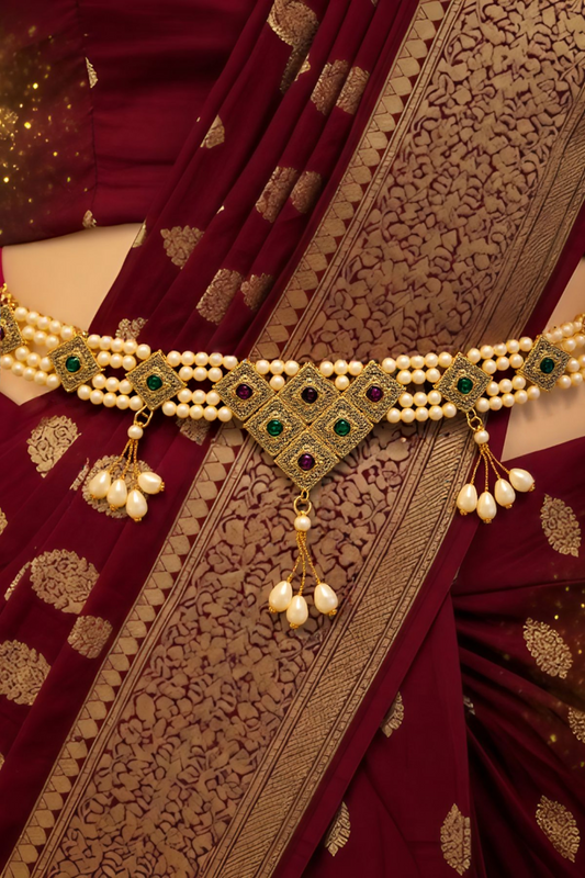 Golden Royal Pearl Kamarbandh