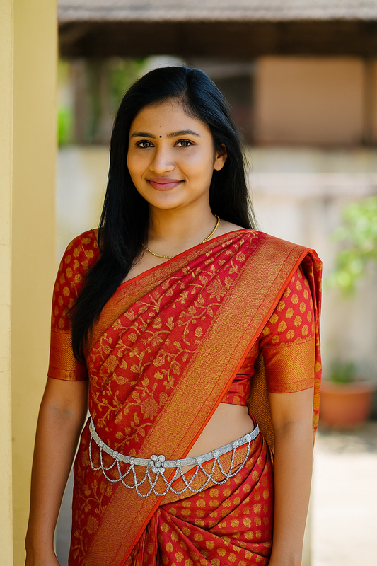 Silver Blossom Kamarbandh