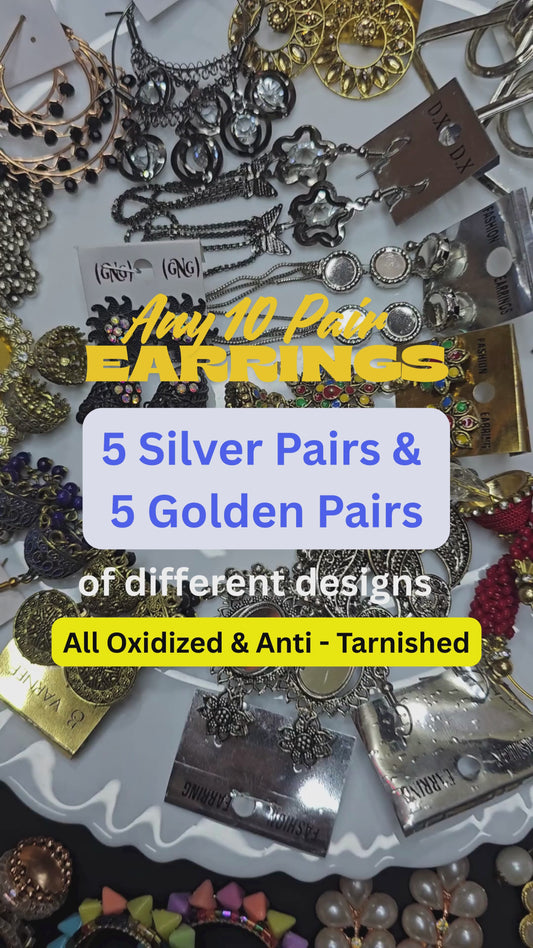 Jhumka Combo Box - 10 Earrings Pair (FLAT 5% OFF on Prepaid Order)